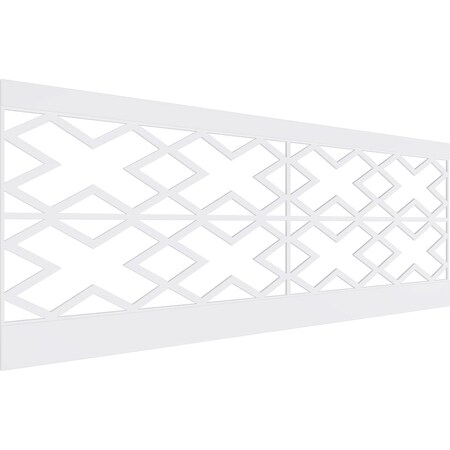 Ekena Millwork 36"H x 94 1/2"W Fowler PVC Wainscot Paneling Kit WPK36X94FLR